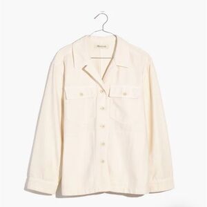 Madewell Ecru Drakefield Shirt-Jacket NWT sz M